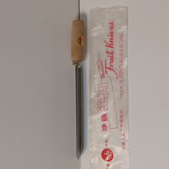 New Vintage Three Rams Brand Wood handle 11" Fruit knife L@@K! - Picture 8 of 10